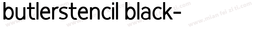butlerstencil black字体转换